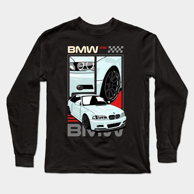 BMW E46 Long Sleeve T-Shirt by Harrisaputra